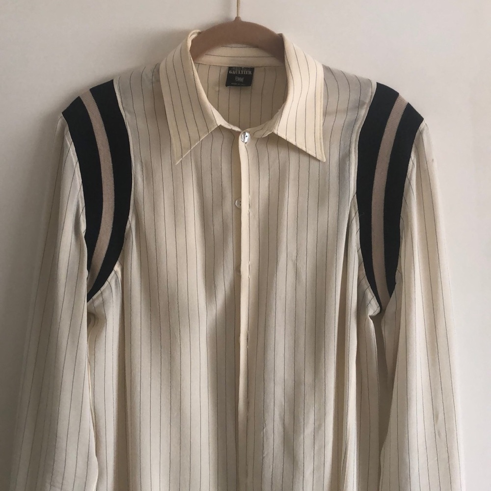 Women’s Jean Paul Gaultier button down blouse sz L